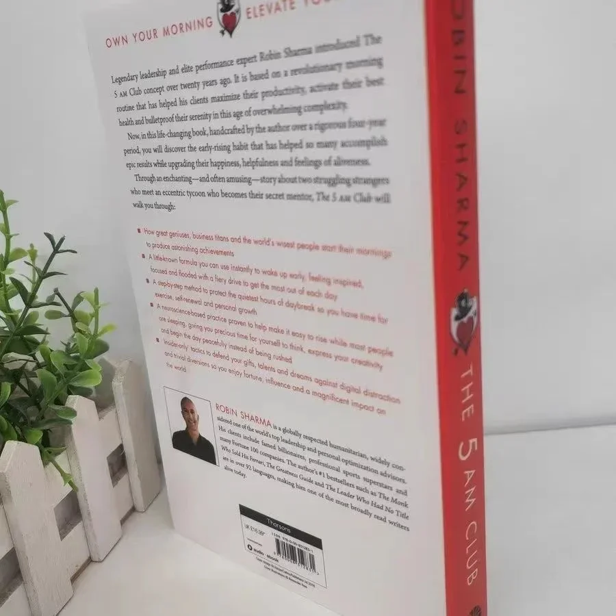 Il Club 5AM di Robin Sharma possiedi la tua mattina eleva la tua vita libro inglese