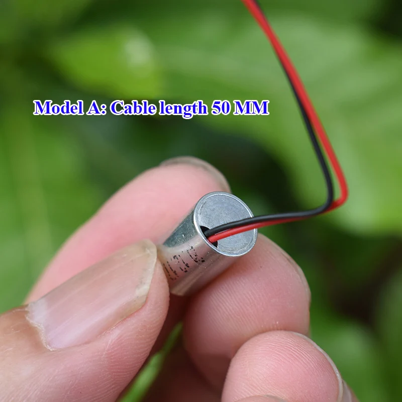 DC 3V 3.7V 5V Mini 8MM Zylindrischer Saugtyp Push-Pull Linearer Solenoid-Elektromagnet Zylinder DIY Fingerabdruckschloss – Detail 6