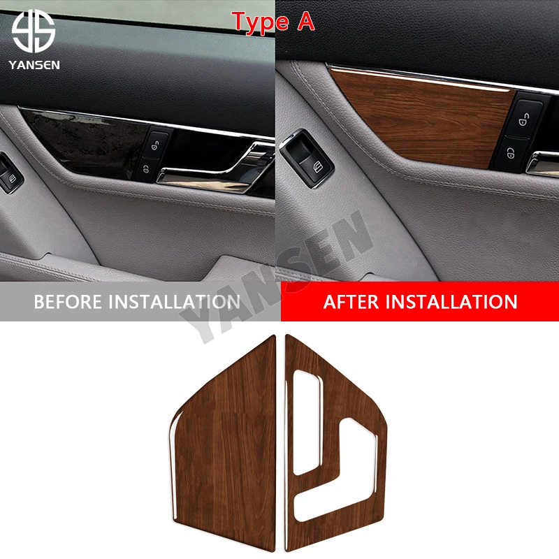 

Car Inner Door Seat Adjustment Switch Cover TrimFor Benz C Class W204 2007 2008 2009 2010 2011 2012 2013 Accessories