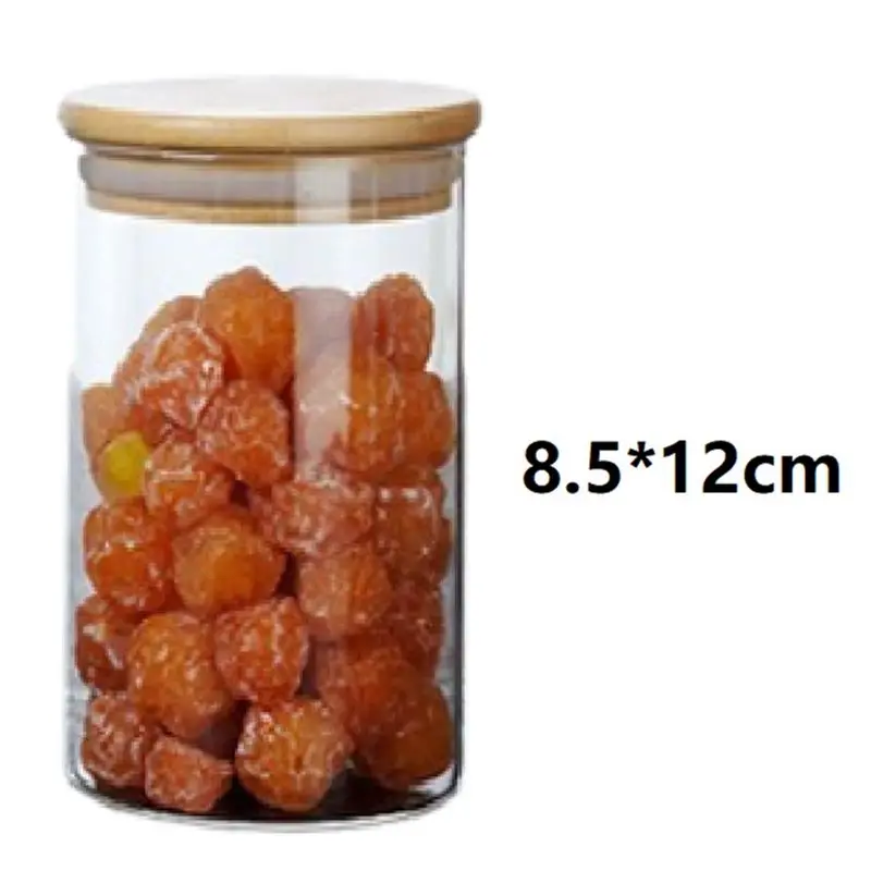 2026 + Airtight Glass Jars with Bamboo Lids & Bamboo Spoons - Decorative & Glass Canisters Hold Beans, Tea, Sugar, Nuts