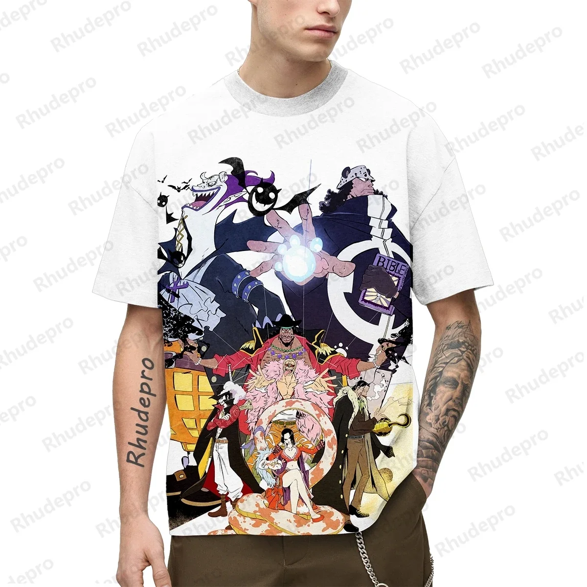 

Hot 2025 Popular Anime T-Shirt 3d Japan Harajuku One Piece Men Short Sleeve Cosplay Shirt Luffy Printed Men's Clothing Tops