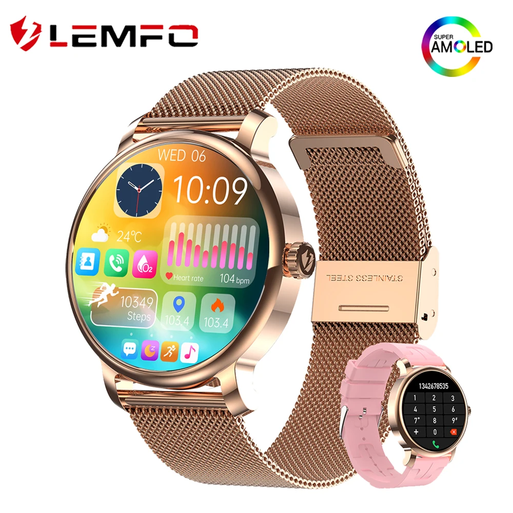 Smart Watch For Men Women 1.43 Amoled 466*466 Full Touch Screen IP68 Sport Fitness Watches BT Call Digital Smartwatch 2024 new