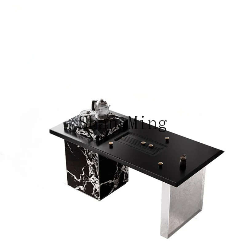 

FG tea table new high-end senior office tea table rock slab home tea table balcony