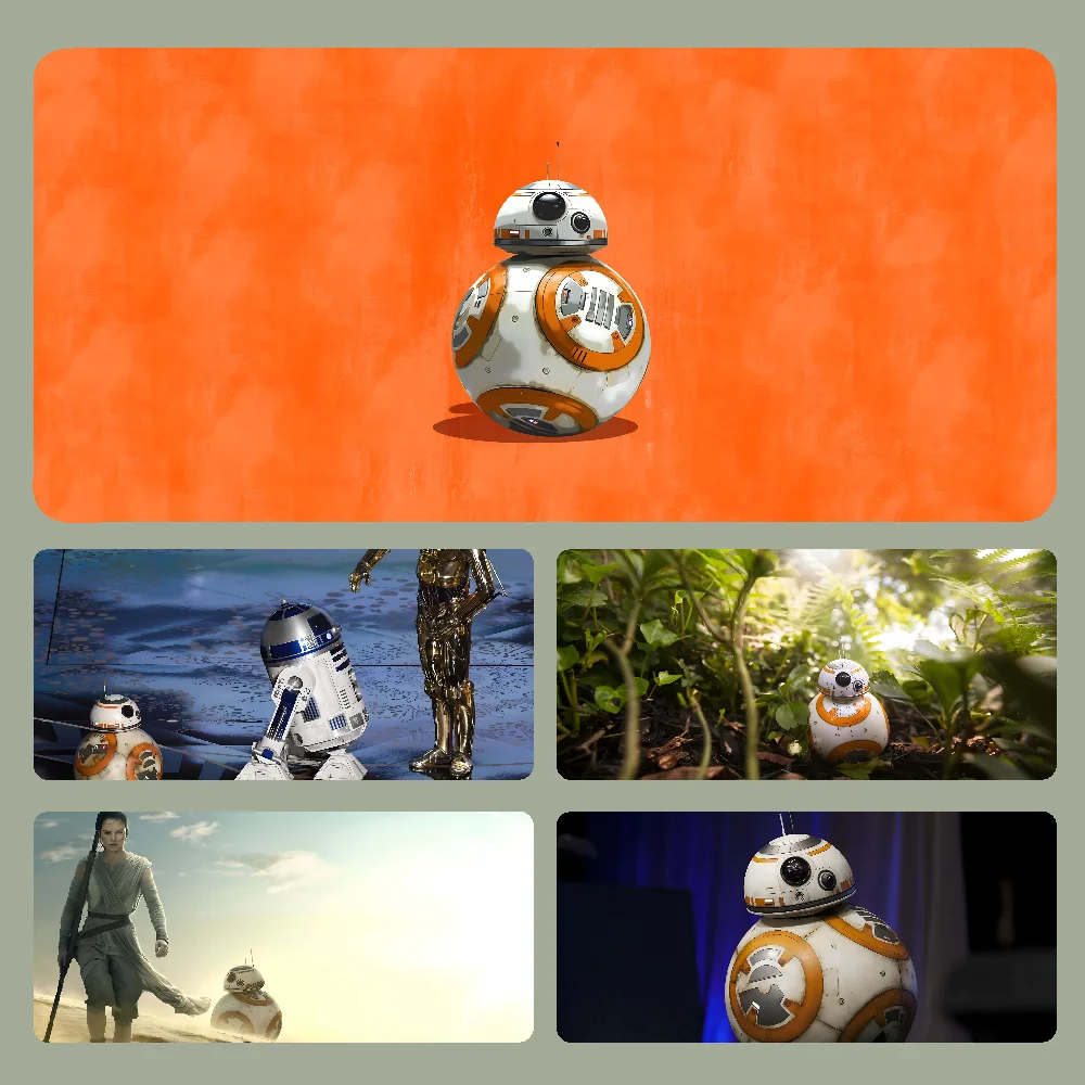 Movie BB 8 S-Star W-Wars Mousepad Large Gaming Mouse Pad LockEdge Thickened Computer Keyboard Table Desk Mat