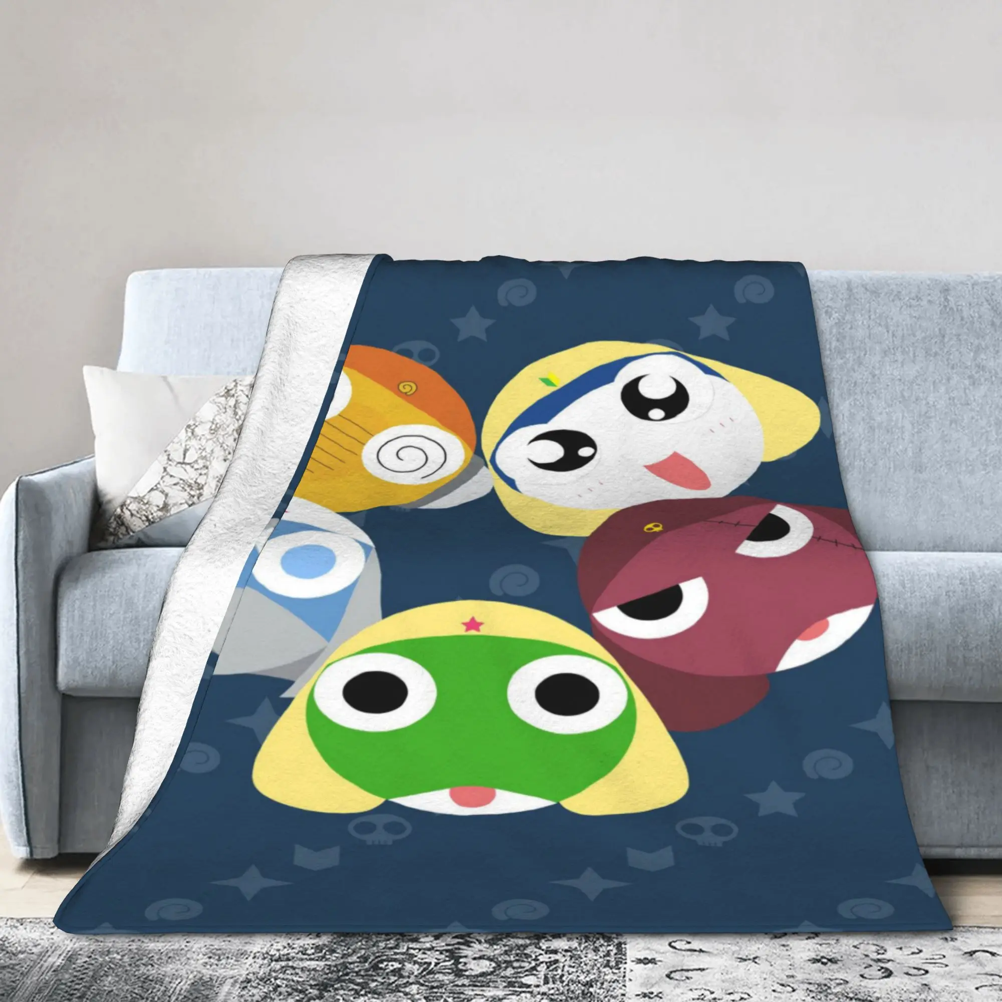 Cozy Keroro Gunso Blanket Stuff Bed Decorative  Throw Blankets Super Soft Fleece for Outdoor
