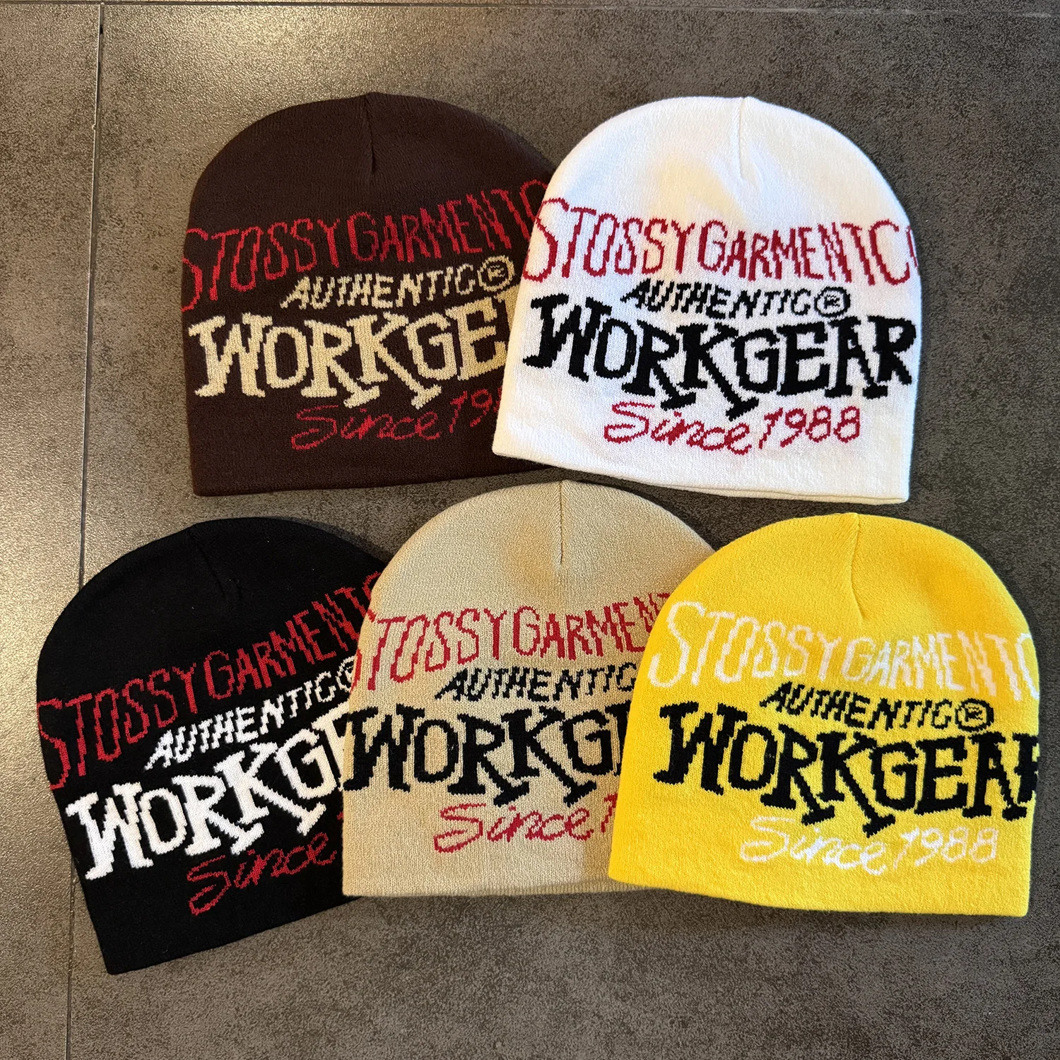 قبعة محبوكة بحروف شارع الهيب هوب الأمريكية للرجال والنساء، ألوان متباينة دافئة، بلوفر تزلج عصري رائع وقبعة باردة