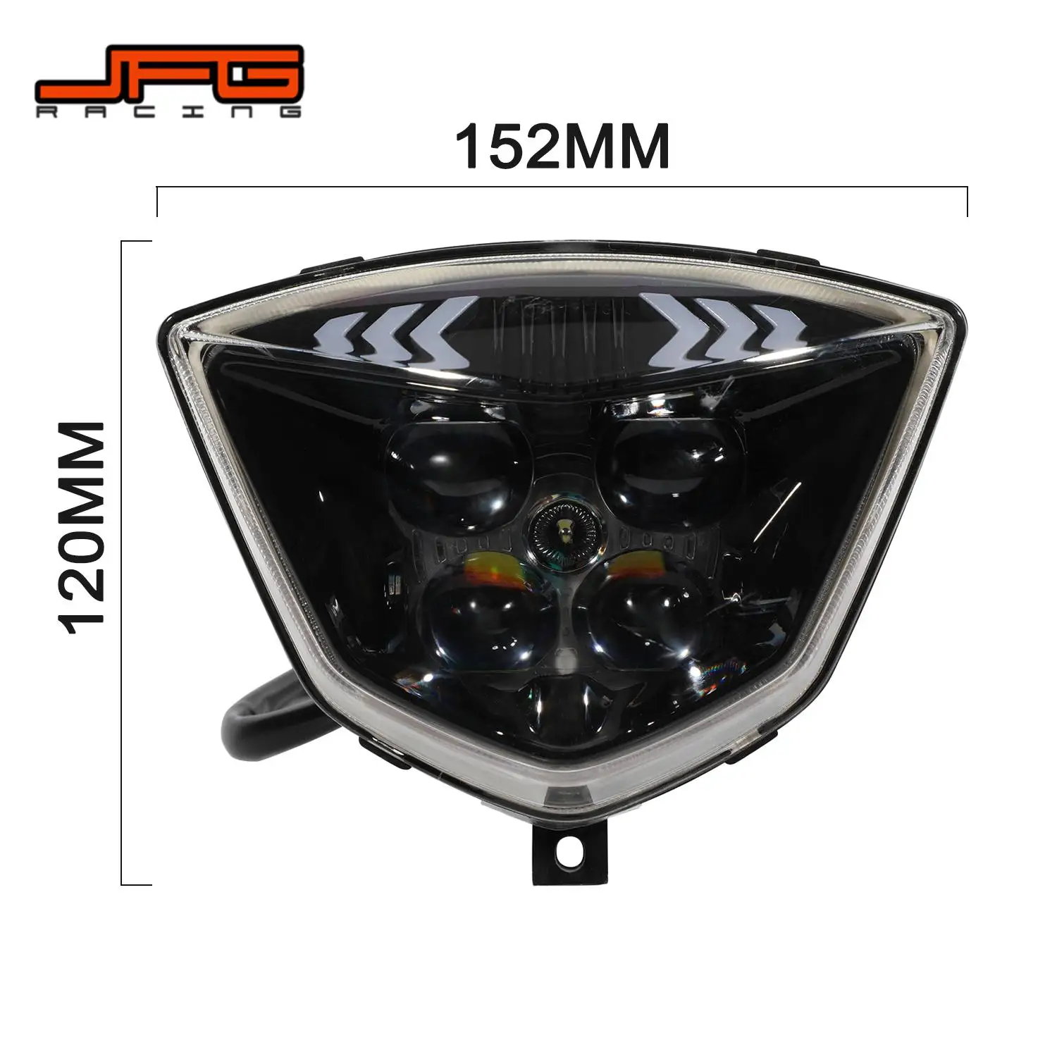 Motorcycles Accessories New Lampwick LED Headlamp PP Head Lamp Light Plastic For GAS EC 250 300 EX300 Dirt Bike Moto Aluminum