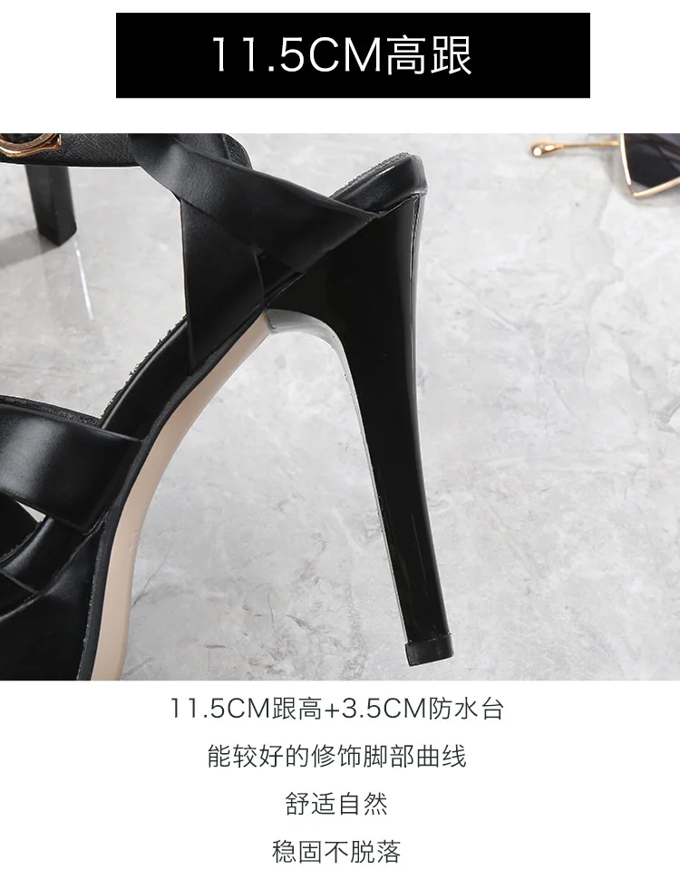 2021Women Sexy Show Sandals 16CM High Heels Sexy Platform Color Sandals Girls Shoe for Party Club Drop Sale Big Size 34-43