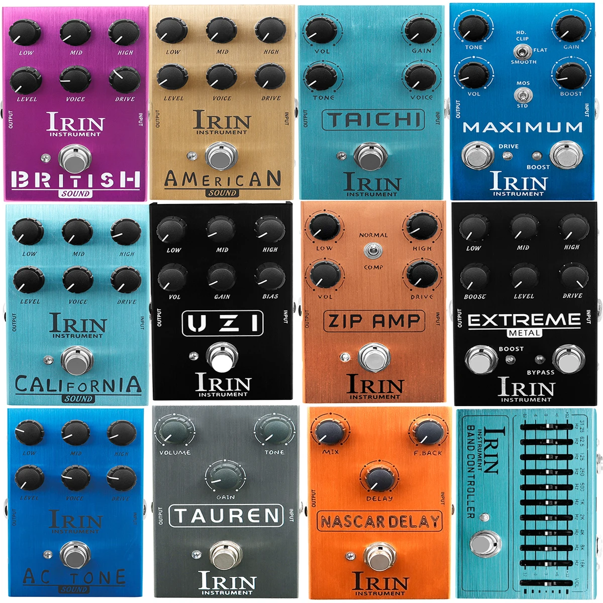 

IRIN Guitar Effect Pedal Overdrive Distortion Speakers Analog Classic British Rock Effect Electric Bass Guitar Pedal True Bypass