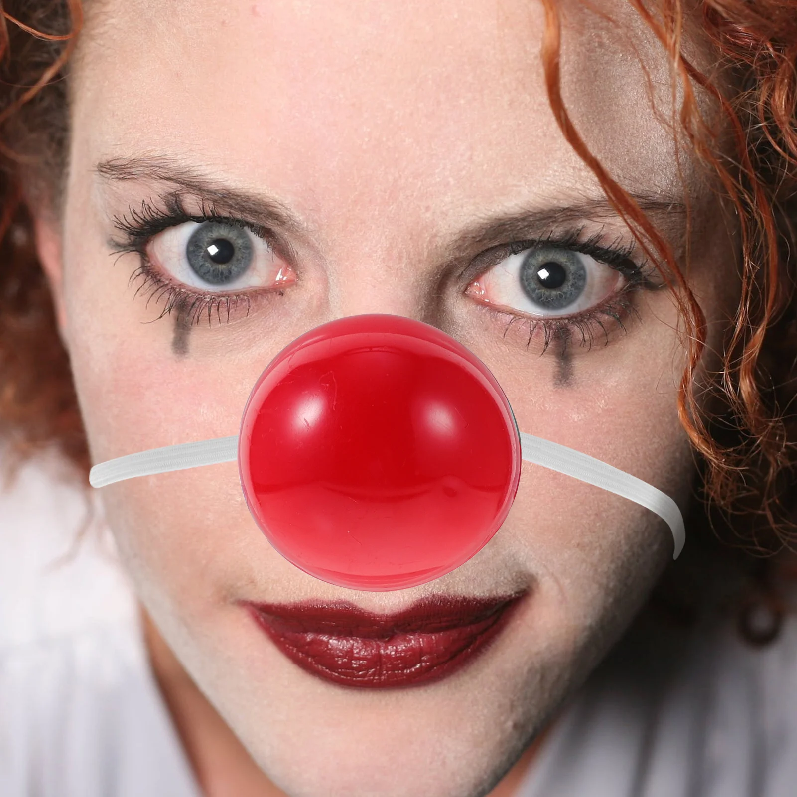 할로윈 광대 코 크리스마스 발광 장난감 액세서리, LED 빨간색 선물, 재미있는 빛나는 5 개