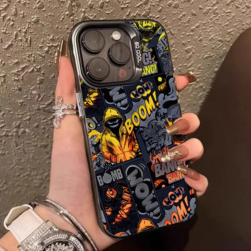 Cool Graffiti Boom Comic PC Case for Xiaomi POCO X6 X5 X3 NFC F3 F4 GT F5 F6 M6 Pro 4G M5S Mi 13T 12T 14 13 12 11 Lite 5G NE