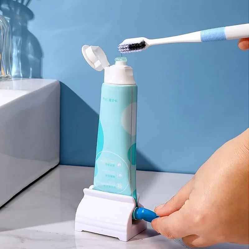 Automatic Toothpaste Squeezer, Home and Bathroom Supplies Bracket, Clip on Toothpaste Roll, Facial Cleanser Squeezer Dispenser