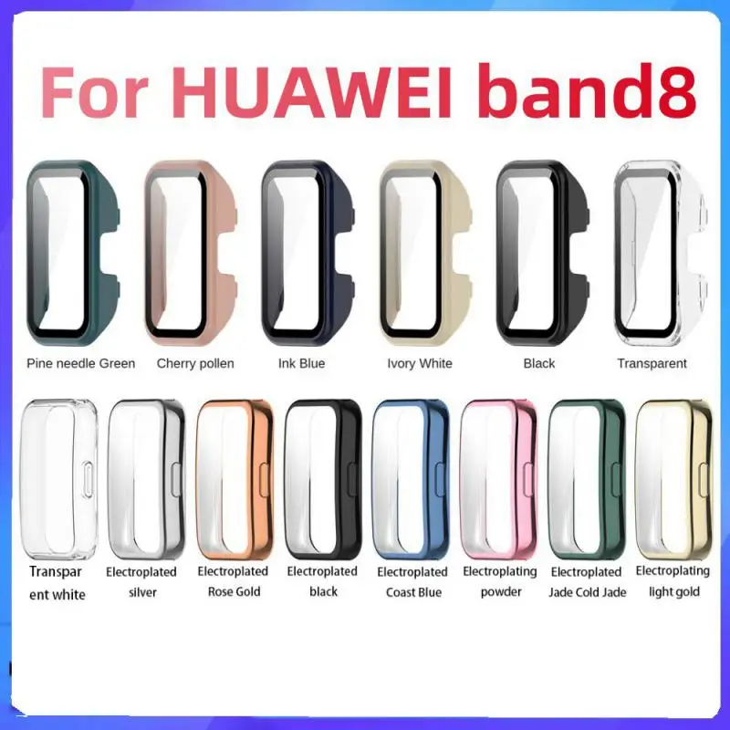 1pc Smart Watch Screen Protector Case For HUAWEI Band 8 Smart Accessories Scratch Resistant Overall Protective Shell Bumper