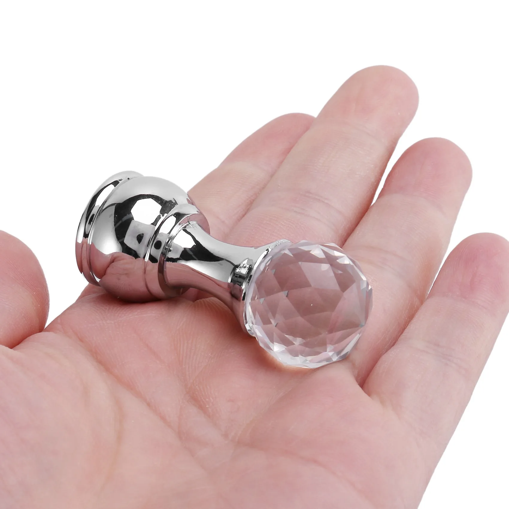 

B28C-10Pc Crystal Decorative Wall Hooks Towel Hook Brass Coat Hook Hangers Wall Mounted Robe Hook Bathroom Accessories