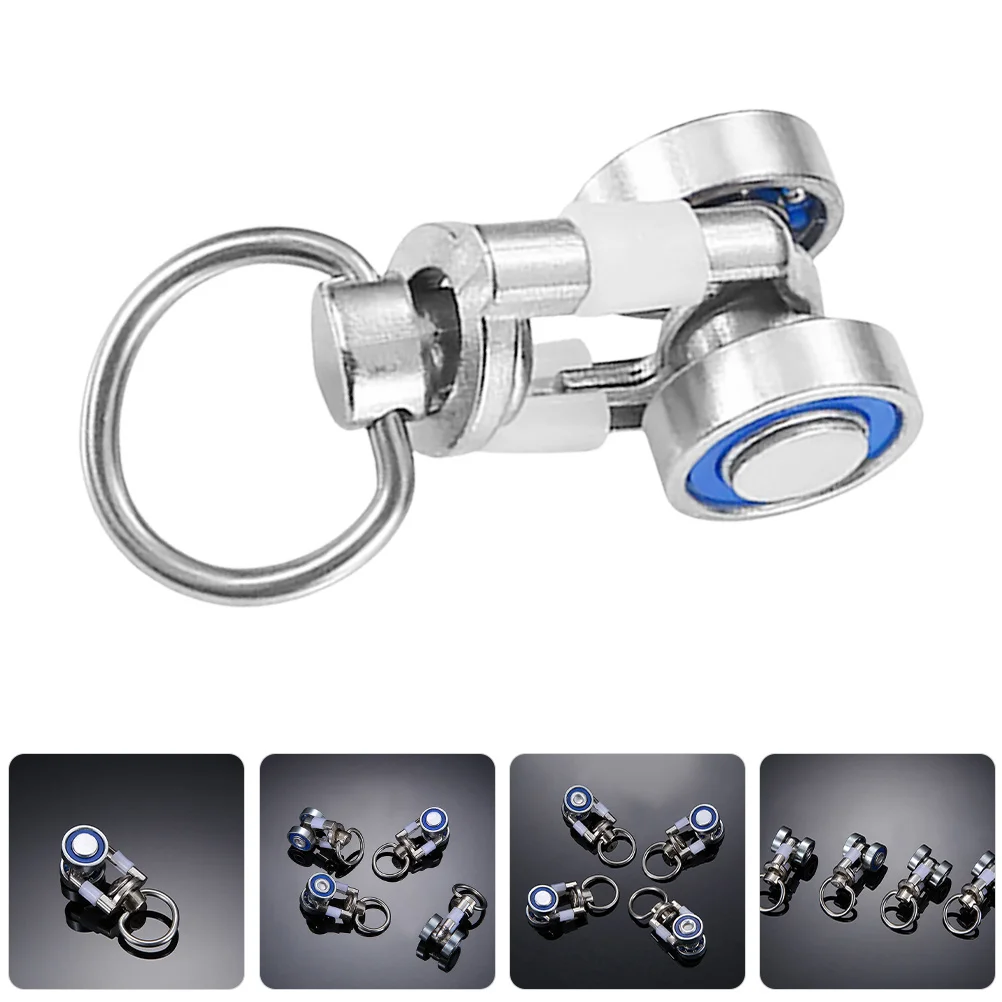 

12Pcs Metal Curtain Track Rollers Smooth Sliding Pulley Runners Aluminum Alloy Silent Operation Various Curtain Types