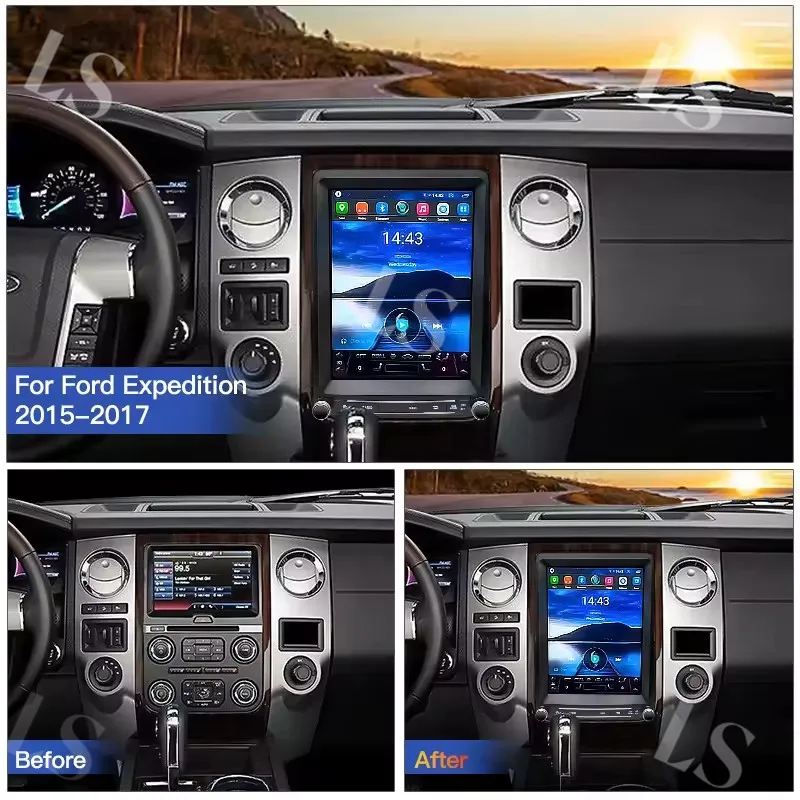 

Android 14 Auto Car Radio Navigation Screen For Ford F350 F-350 2013-2015 Carplay Digital Dashboard Multimedia Player Head Unit