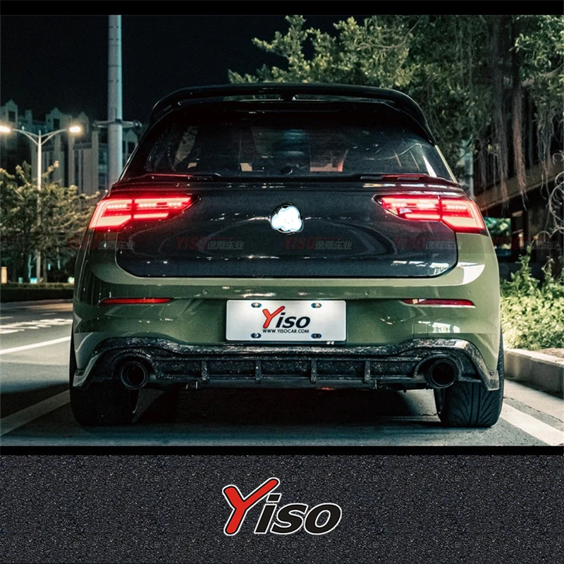 Suitable for GOLF 8 GTI R Rline Modified backdoor Aerodynamic kit tailgate Carbon fiber GOLF 8 R Yiso V2 Tail Box Cover toolbox