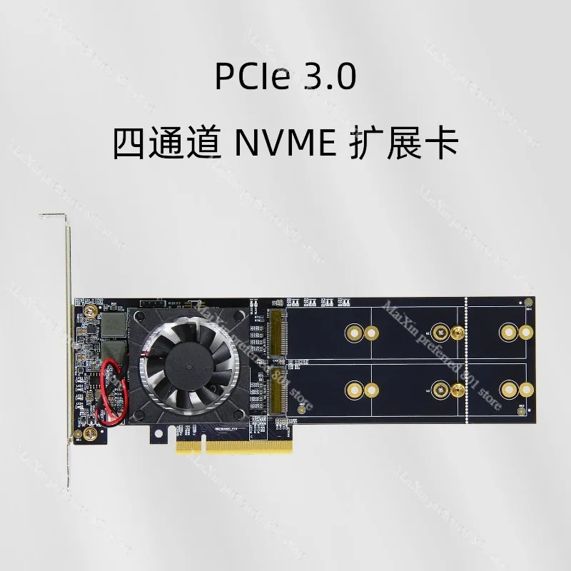 Интегрированный совместимый модуль plx8747 без разделения, четырехдисковая карта расширения PCIE M.2 полувысоты/полновысоты