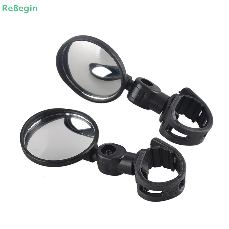 1/2PC Bike Mirror 360 Degree Adjustable Rotatable Handlebar Mirror Wide Bycicle Accessories Cycling Rear View Mirror Accesorios