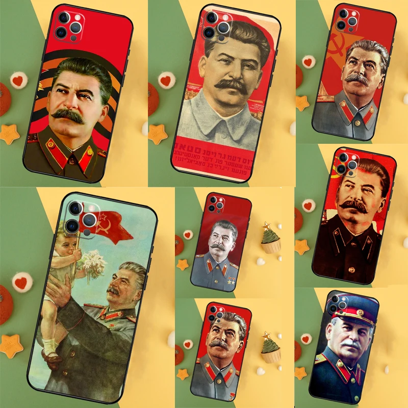 Funda trasera con diseño del líder de la Unión Soviética Stalin para Samsung Galaxy S26 S25 S24 Ultra S20 S21 S22 S23 Ultra S10 Plus S25 FE