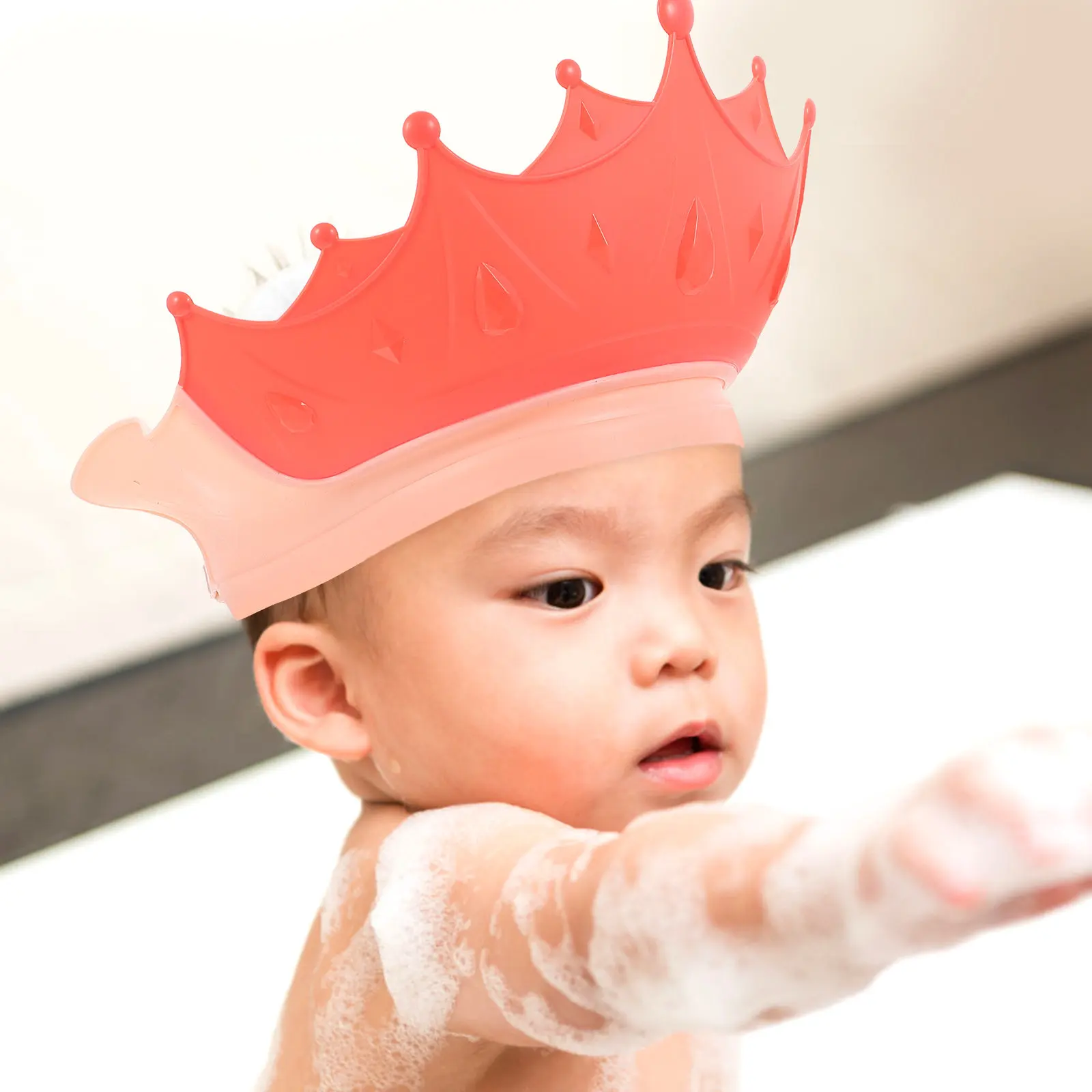 Portable Baby Bathing Hat Premium Quality Shampoo Cap for Children Non-Slip Fit Keeps Water from Eyes Ears Perfect for Daily