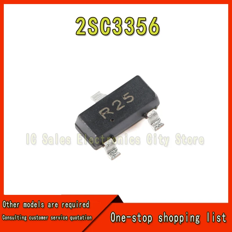 50pcs/lot 2SC3356 3356 R25 0.1A/12V NPN SOT23 IC  Best quality