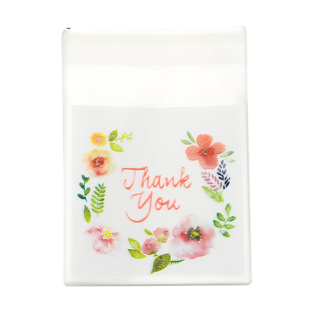 50 Stück Valentinstag-Liebes-Serie, transparente, selbstklebende Plastiktüten für DIY-Schmuckverpackungen, zur Präsentation und Verpackung von Backwaren und Keksen – Detail 6