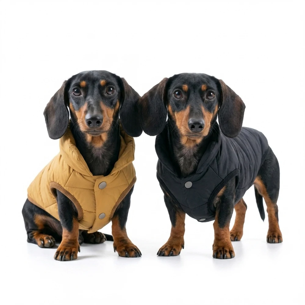 Hundejacke, Warmer Wintermantel für kleine und mittelgroße Hunde, Katzen, wasserdichte Welpenkleidung, dickes Fleece, Bekleidung für Dackel und Französische Bulldogge – Detail 17