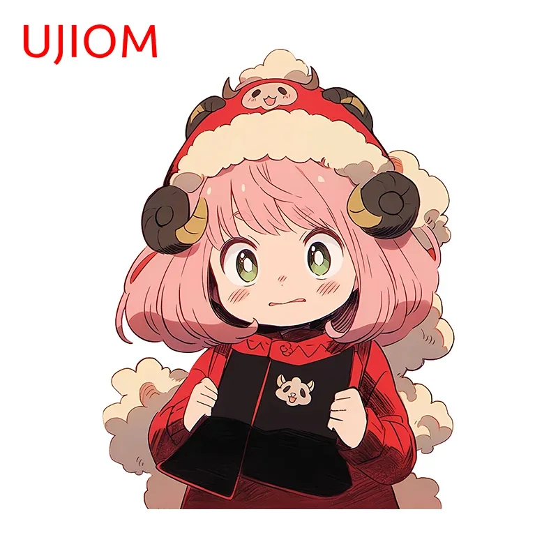 UJIOM Kawaii Anya Wall Sticker Lovely Anime Figure Attractive Eye Catching Amusing Graffiti Decal Veneer Wallpaper Home Decor