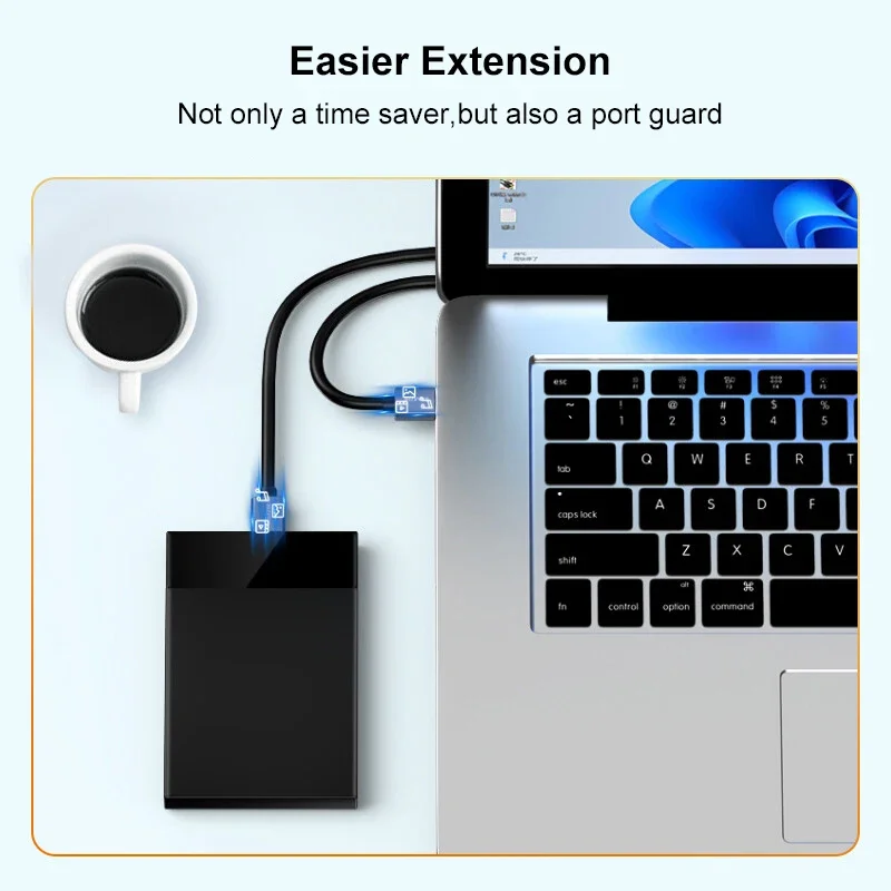 SAMZHE USB Extension Cable USB 3.0 Extender Cord Type A Male to Female Data Transfer Lead for Playstation Flash Drive USB 2.0