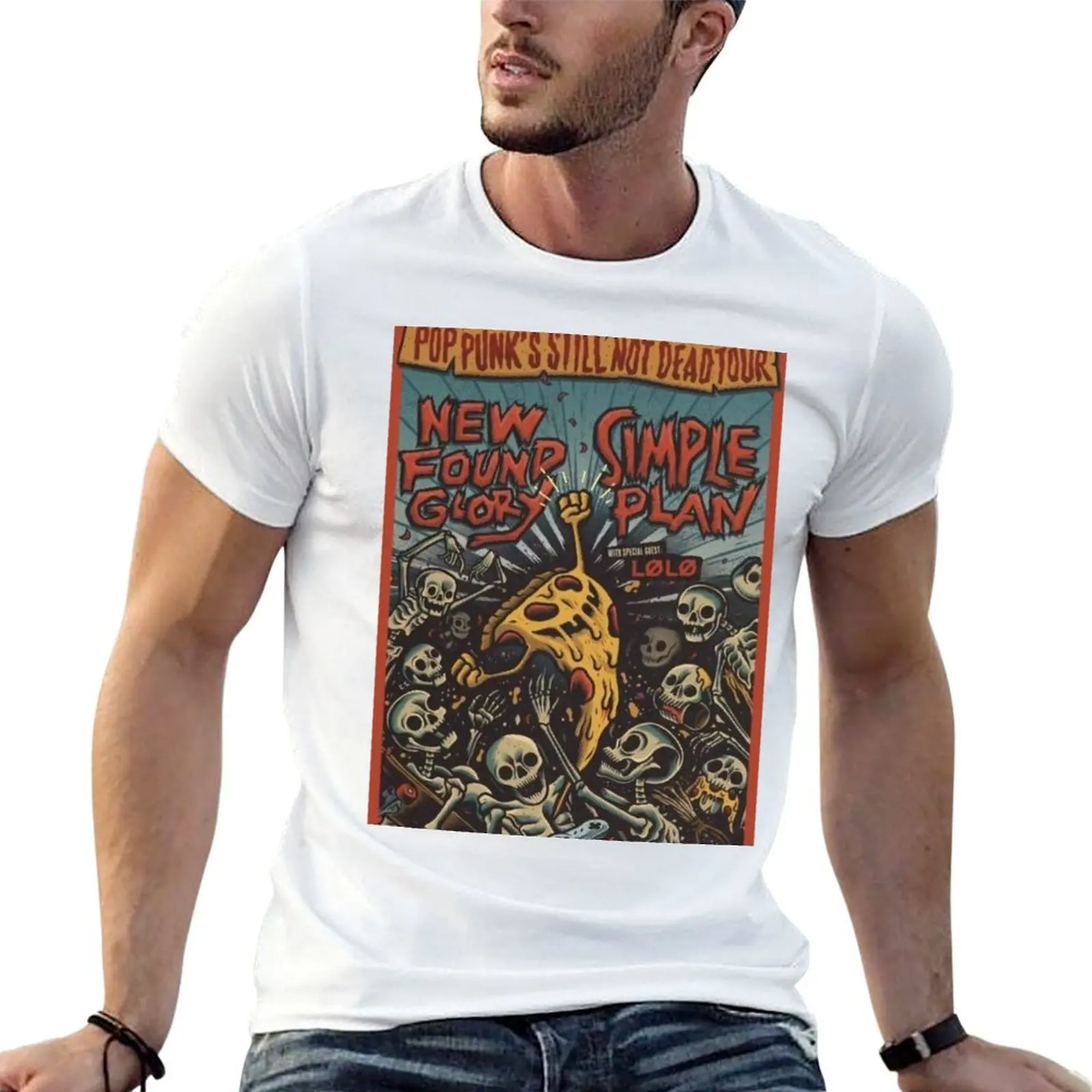 تي شيرت Simple Plan 2 تي شيرت رجالي برسوم جرافيك تي شيرت أساسي