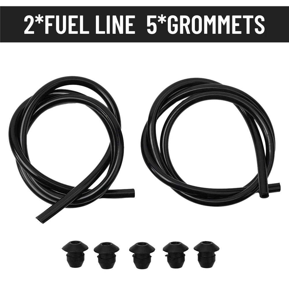 

None Fuel Line Tank Grommet Kit 1pcs Black FC75 FS74 FS76 FS85 For Stihl Grommet Line Hose Pipe Kit Part Rubber