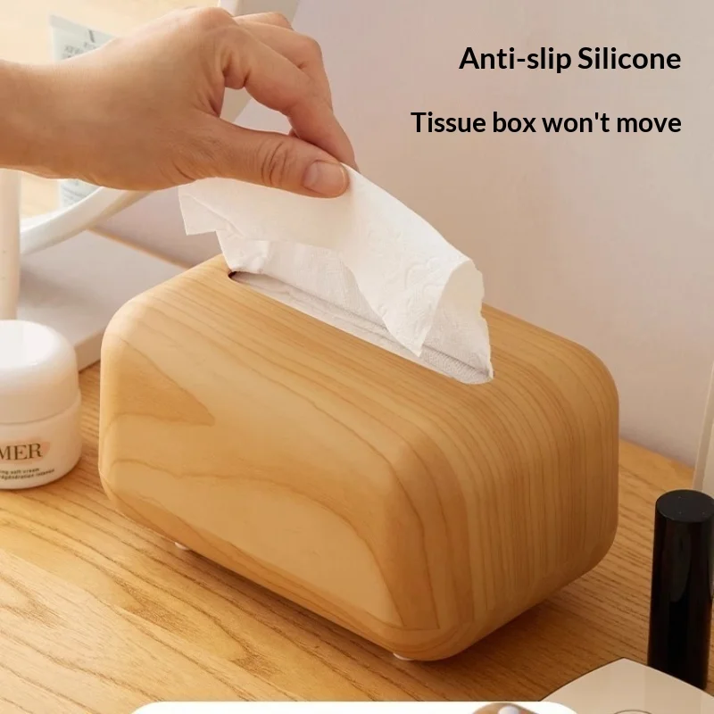 Creative Tissue Box Rectangular Hotel Homestay Paper Box Anti Slip Silicone Tissue Box