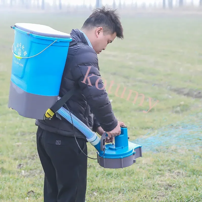 Esparcidor de fertilizante eléctrico, aplicador automático de fertilizante, herramientas eléctricas de jardín, pulverización de fertilizante