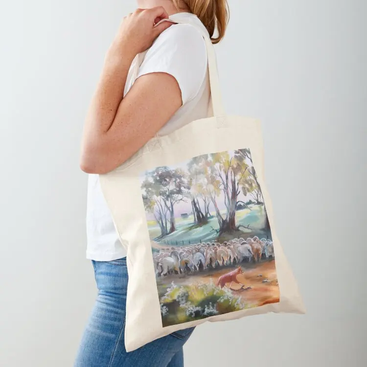 Bringing In The Lambs Tote Bag Big bag Canvas Lady bags tote bag women