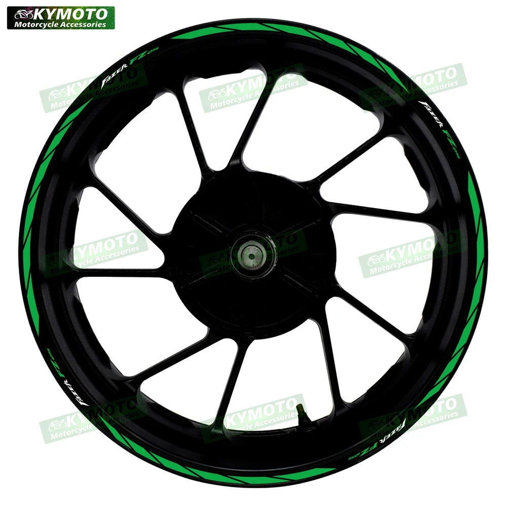 for Yamaha FAZER FZ25 FZ 25 motorcycle 17 inch front and rear wheel decals hub modified waterproof reflective wheel rim stickers