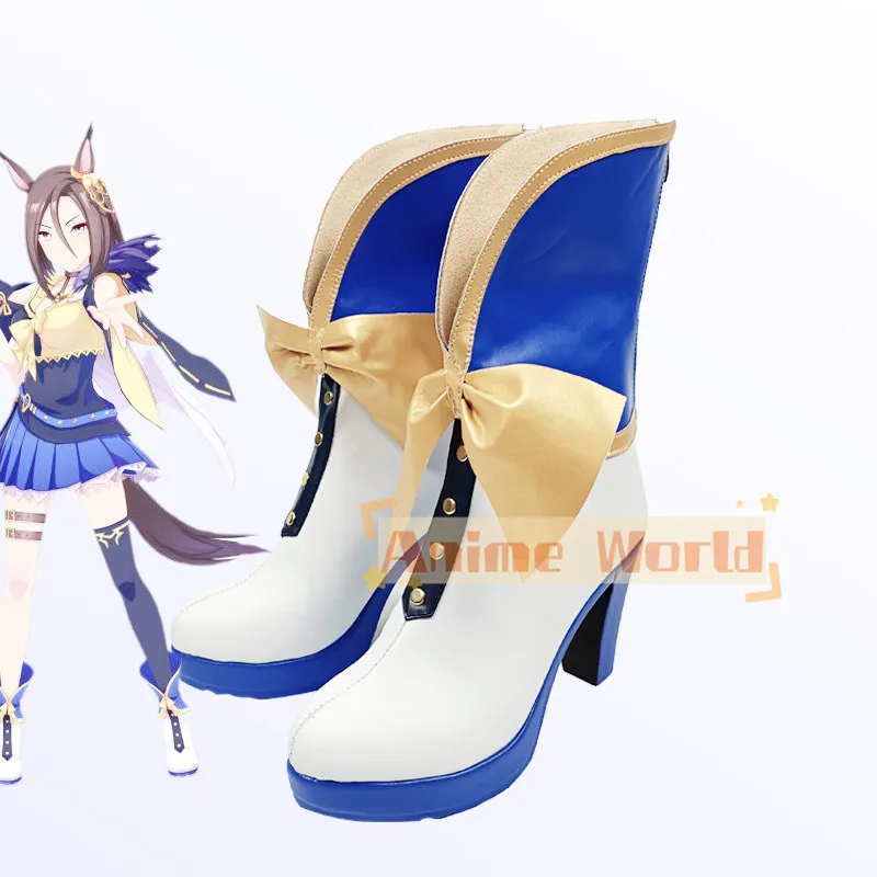 Gioco Anime Umamusume: Pretty Derby Air Groove Scarpe Cosplay Stivali Bambini adulti Accessori per costumi da festa di Halloween Puntelli