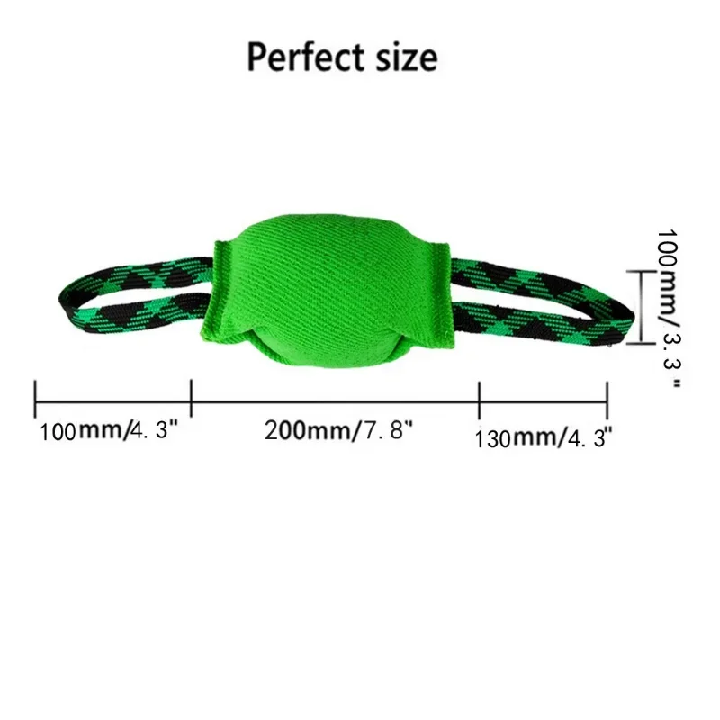 Pet Dog Bite Resistance Toys Thick Hemp Dogs Bite Toy Training Tugs Pillow Nylon Rope Double Handle Coarse Hemp Bite Stick