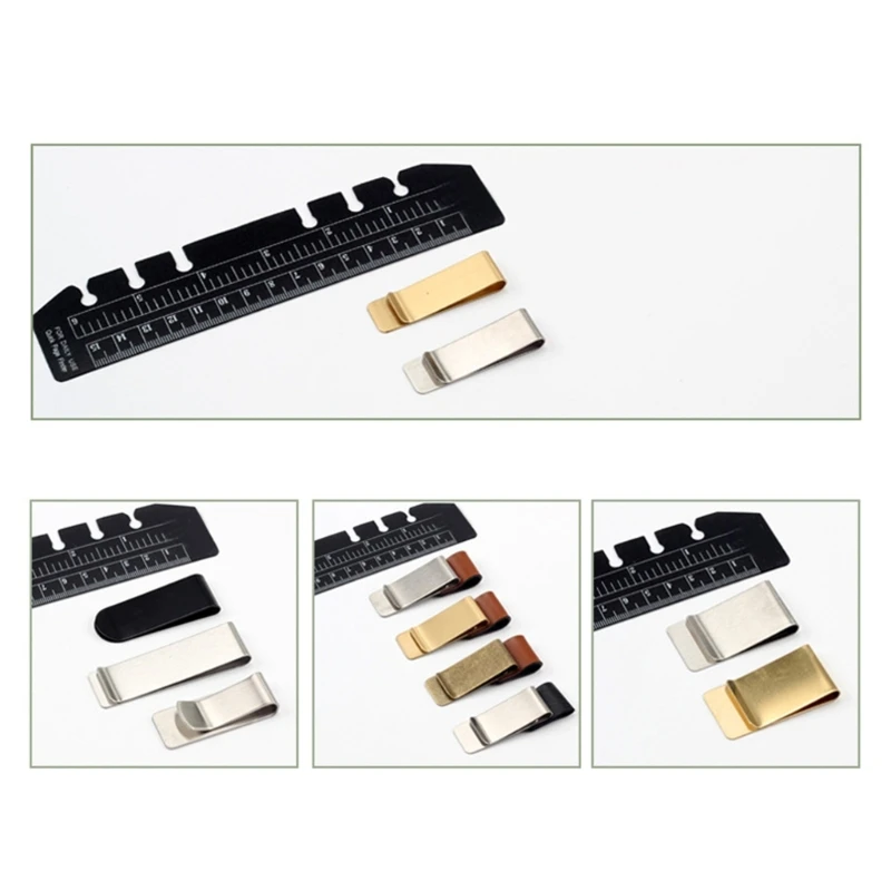 10 ชิ้น/เซ็ตปากกา Looped ปากกาคลิปปากกาโลหะ Looped ผู้ถือโน้ตบุ๊คปากกาปากกาคลิปอุปกรณ์สำนักงานสำหรับสมุดบันทึก