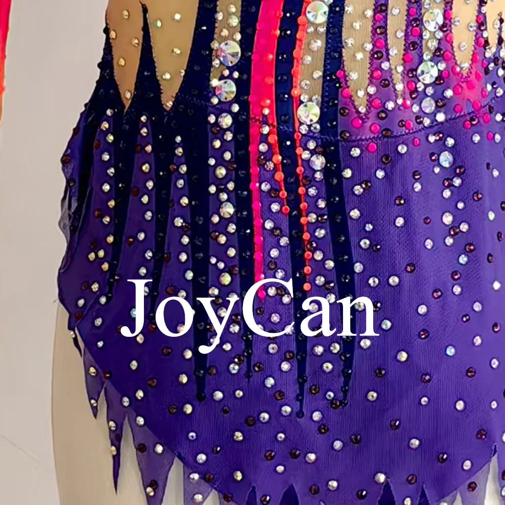 Artistic Gymnastics Leotards Colorful Spandex Unitards High Elasticity Breathable Diamond Look Rhythmic Gymnastic CostumesBD9981