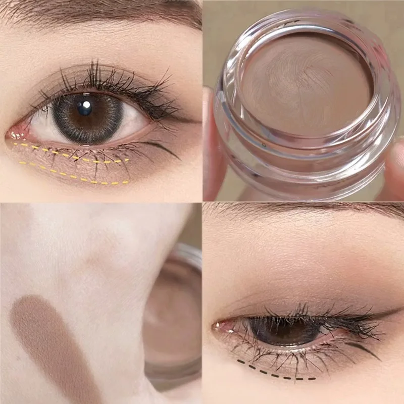 Crème de fard à barrage scintillante imperméable, pigment de contour durable, nude naturel, rose, marron, maquillage des yeux, cosmétique, 256