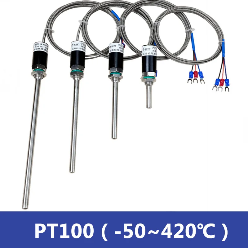 K Type Thermocouple Temperature Rod PT100 Sensor Platinum Thermal Resistance Waterproof M12 Oven Temperature Control