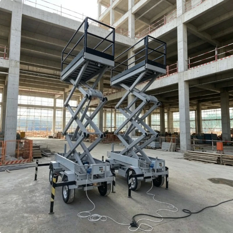 

Customized 850 Self-Propelled Mobile Hydraulic Scissor Lift Towable Electric Mini Vehicle Manlift Work Platform