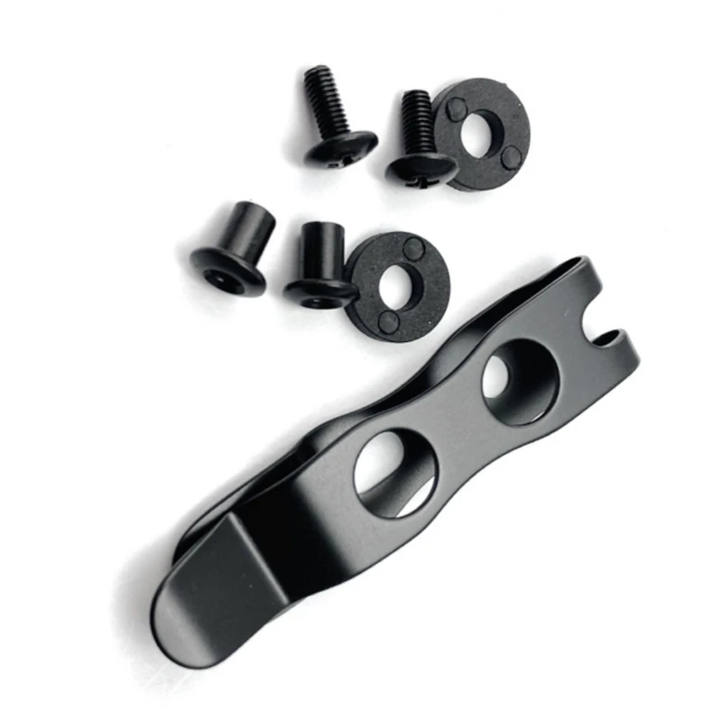 Stainless Steel Spring Belt Black Clip Clamp for Sheath Holsters Cutter Sheath Clip Universally Parts