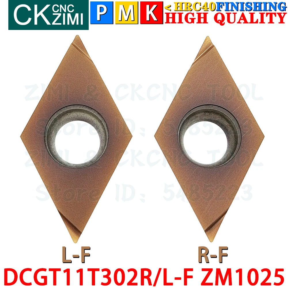 DCGT11T302R-F ZM1025 DCGT11T302L-F ZM1025 Inserti in carburo Lavorazioni meccaniche di precisione Utensili per inserti per tornitura esterna Tornio meccanico per metalli DCGT11T3 DCGT 11T3 CNC Utensili da taglio