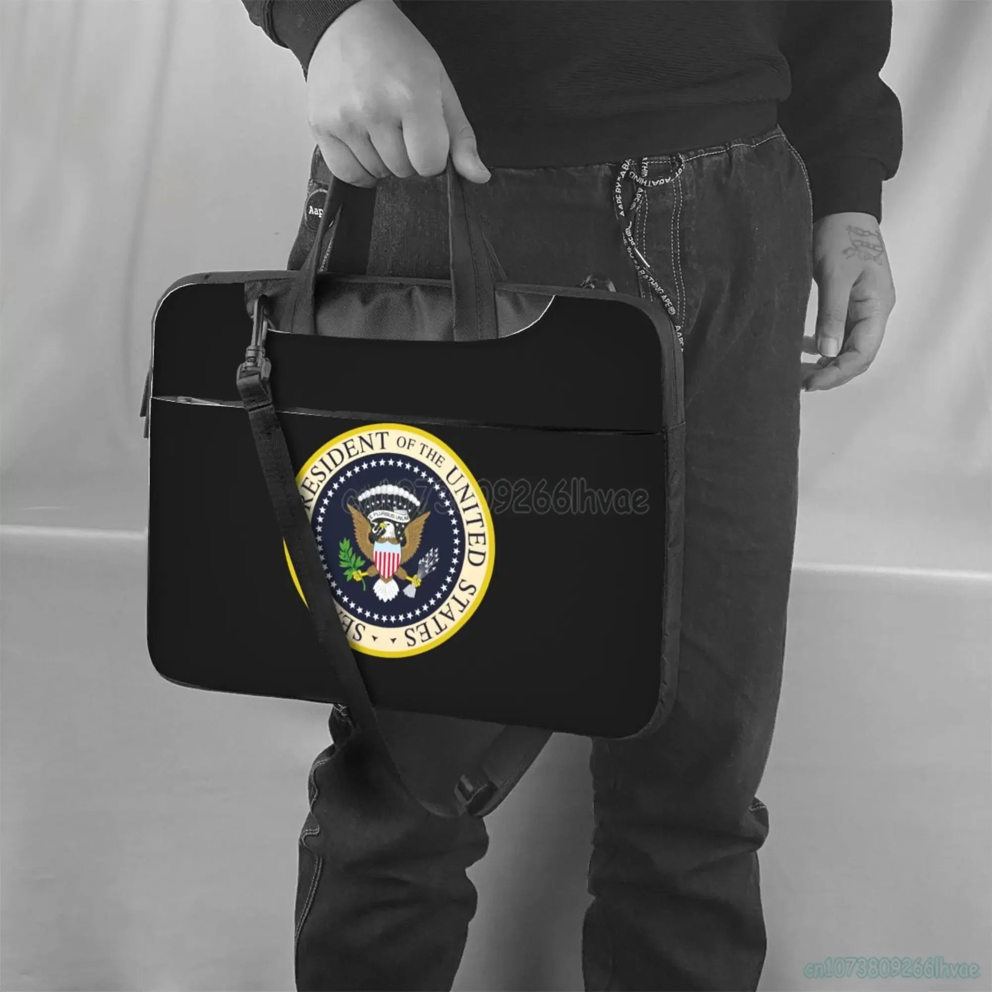 Bolso de hombro para ordenador portátil Seal of The President of The States, Compatible con bolsa de cubierta para PC de Netbook para portátil de 13/14/15,6 pulgadas