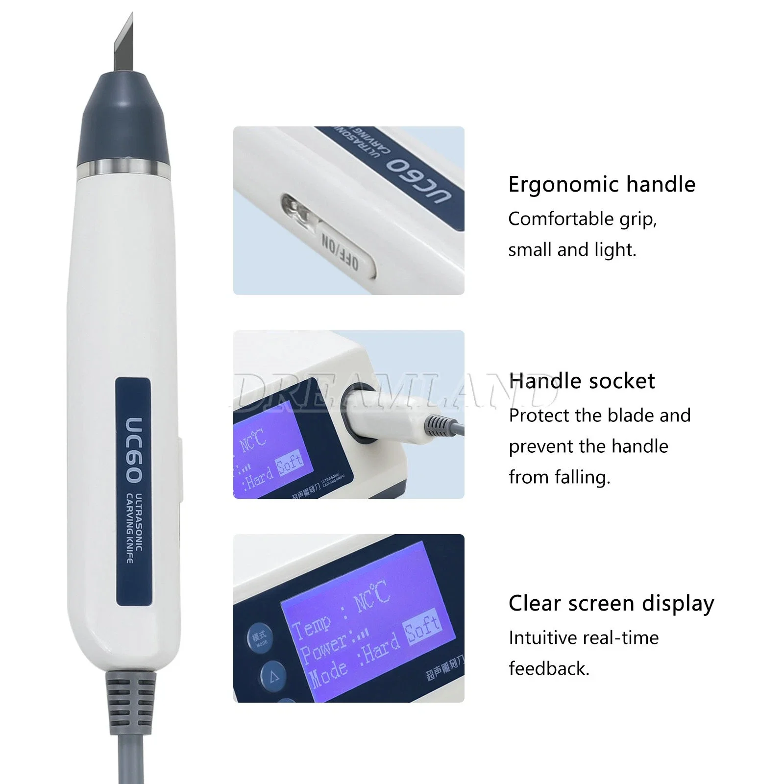 Dental Lab Thermoforming Sheet Carving Machine Dental Ultrasonic Carving Knife
