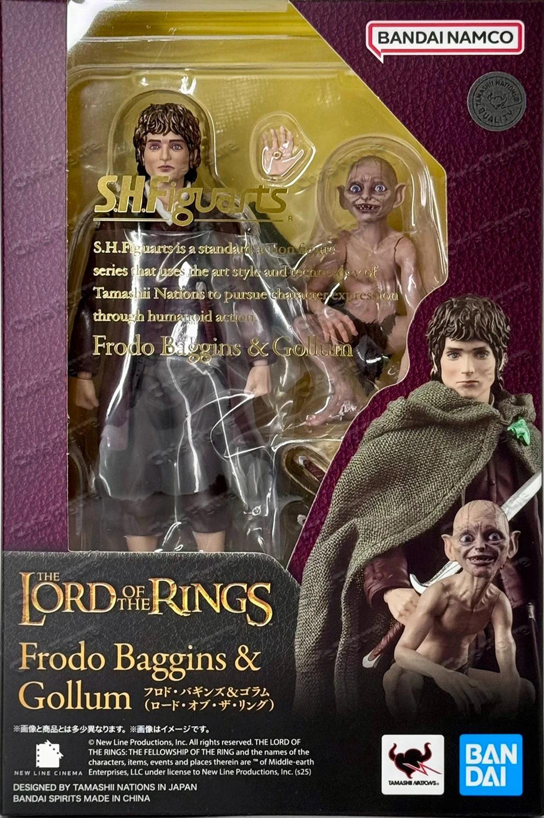 En Stock, Figuras Coleccionables Bandai S.H.Figuarts de Aragorn (El Señor de los Anillos), Frodo Baggins y Gollum (El Señor de los Anillos)