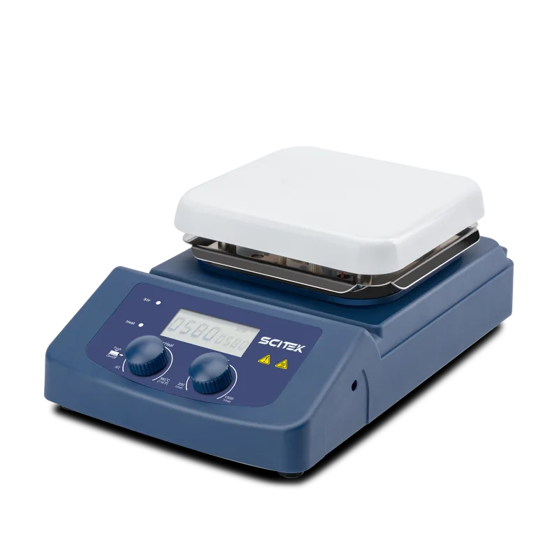 Hotplate Magnetic Stirrer With 138x138 Mm Work Plate Dimension LED Display Brushless DC Motor For Lab