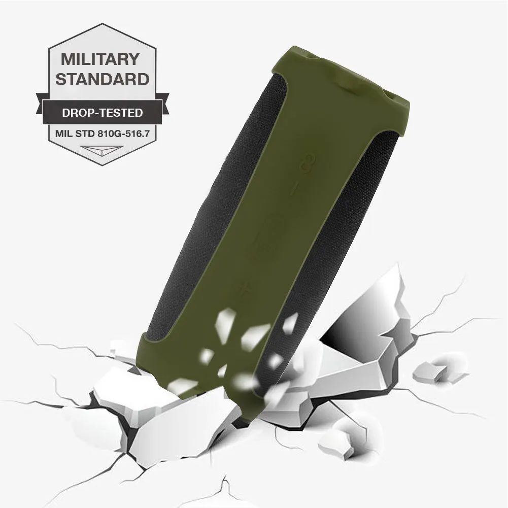 

Silicone Case Skin Protective Cover Portable Mountaineering Silicone Case Cover for JBL Charge 5 Wireless Bluetooth-compatible